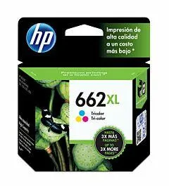 Cartucho de Tinta HP 662XL Negro + Tricolor Original