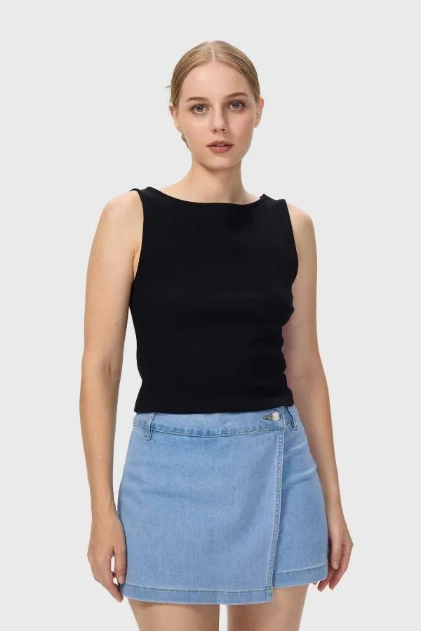 Polera mujer pabilo rosita negro i