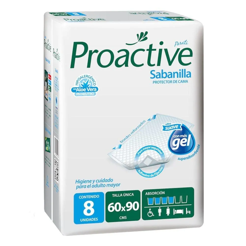 Proactive Sabanilla Protector de Cama Talla Única X8