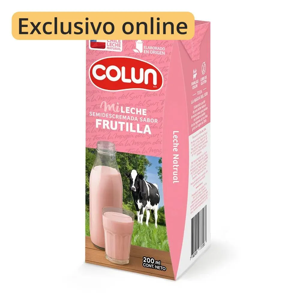 Leche saborizada frutilla