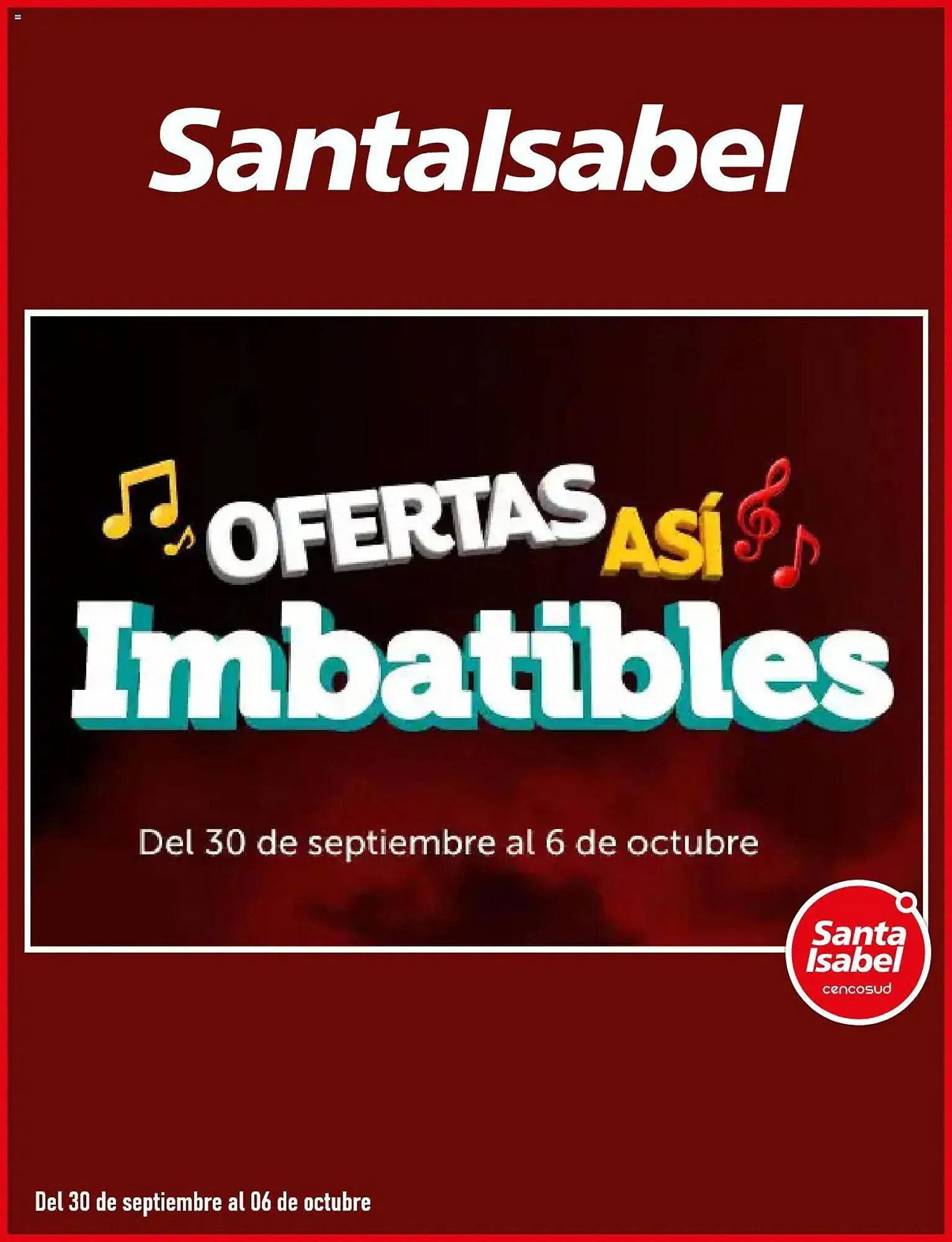 Catálogo de Catálogo Santa Isabel 30 de septiembre al 7 de octubre 2025 - Página 1