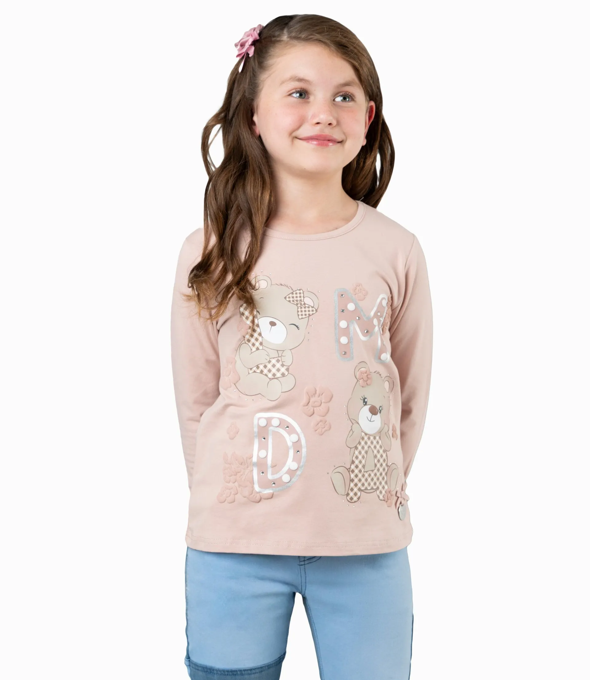 Polera Niña Con Macramé