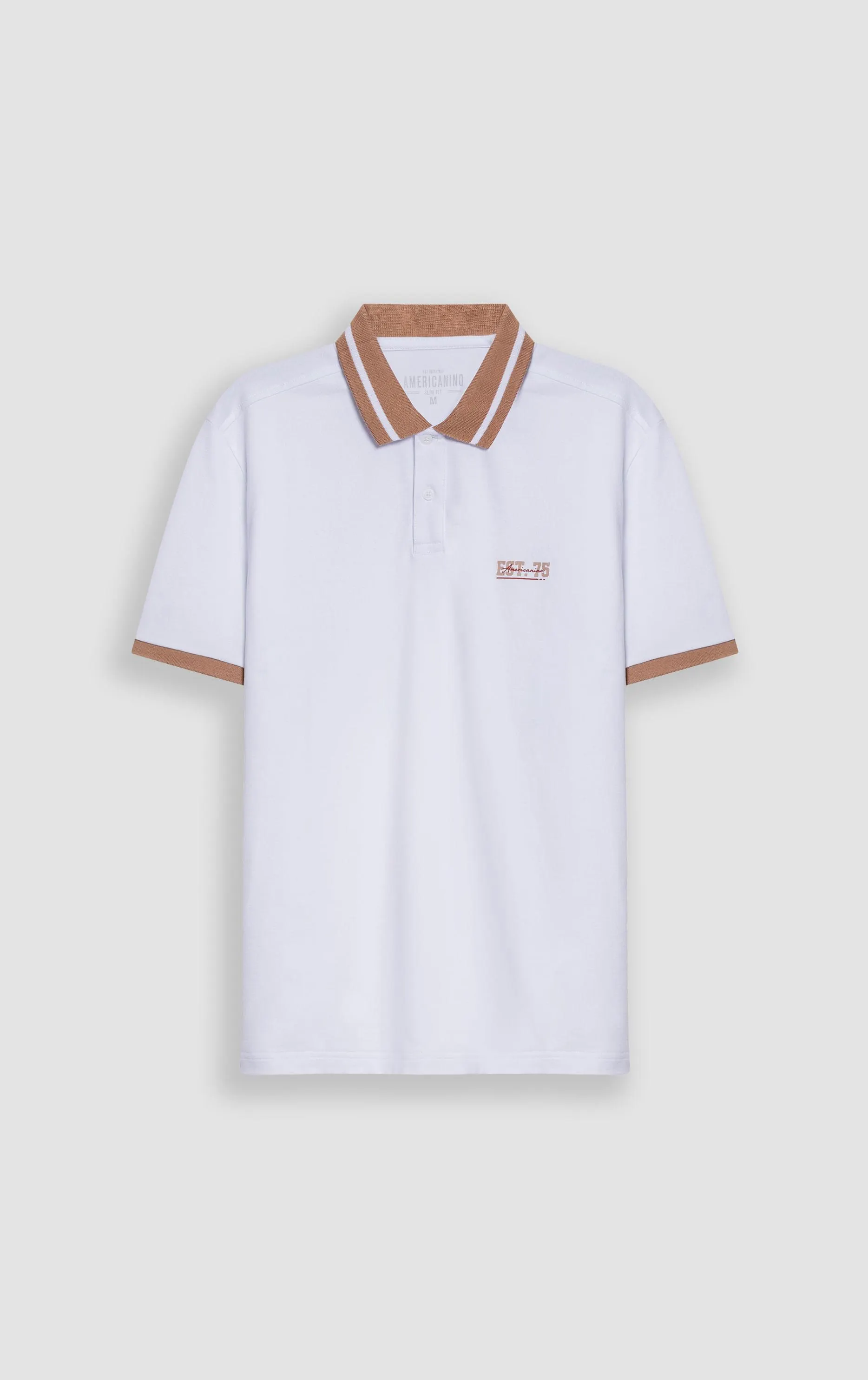 Polo Slim con bordado para hombre