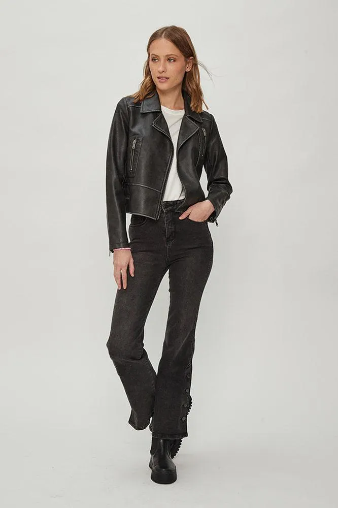 CHAQUETA BIKER TEXTURA