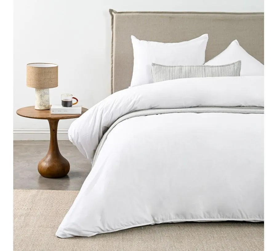 Funda Plumón 2 Plazas 180 Hilos Stonew Blanco