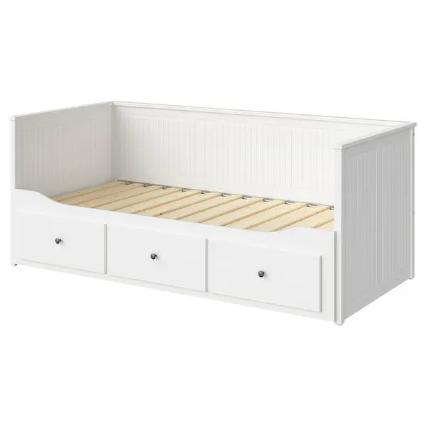 Estructura daybed con 3 cajones, blanco,