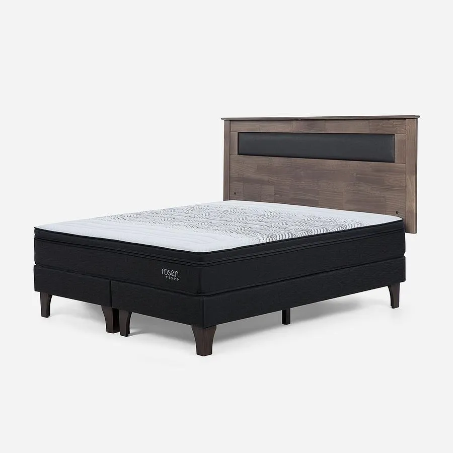 Cama Tempo 2 Plazas + Respaldo Ferrara