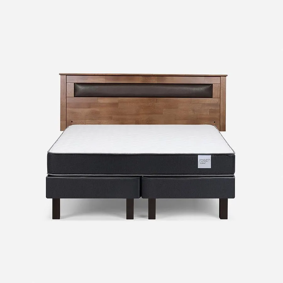 Cama Wave 2 Plazas + Respaldo Ferrara