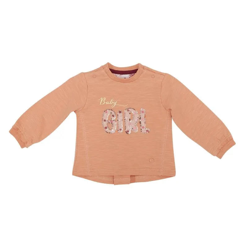 Polera M/L Bebé Niña Naranja