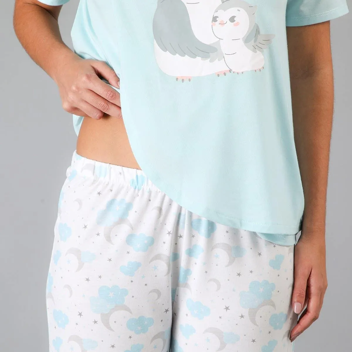 Pijama Maternal Top + Capri