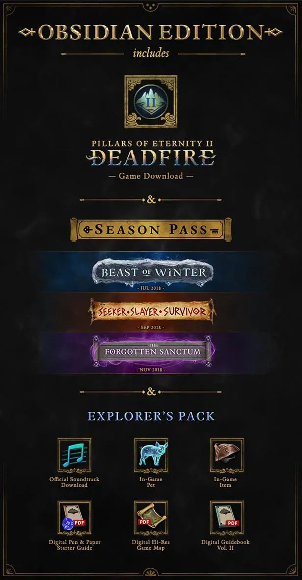 Pillars of Eternity II: Deadfire - Obsidian Edition