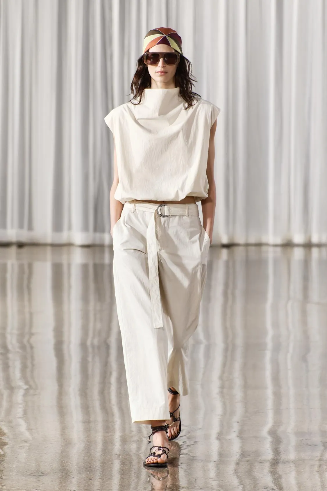 BANDANA CON SEDA ESTAMPADA