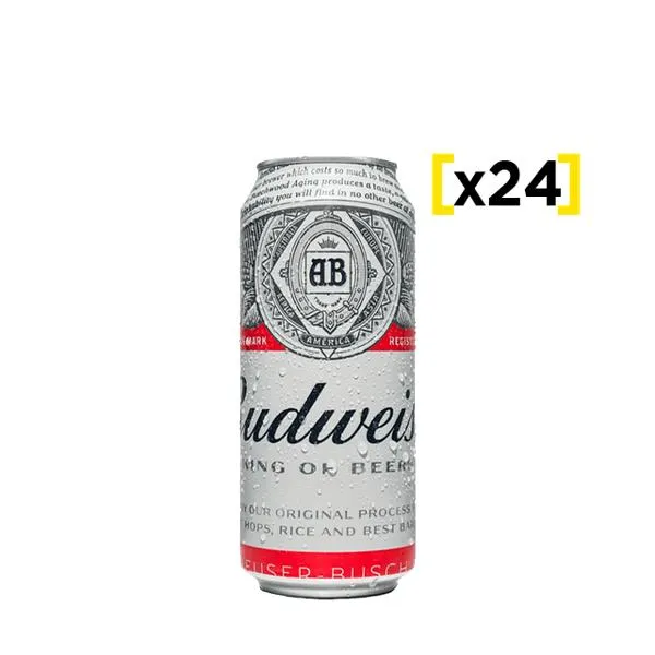 Cerveza Budweiser lata 473 CC x24 | Liquidos.cl