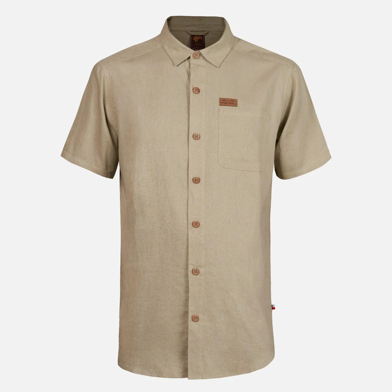 Camisa Hombre Linaje Beige Haka Honu