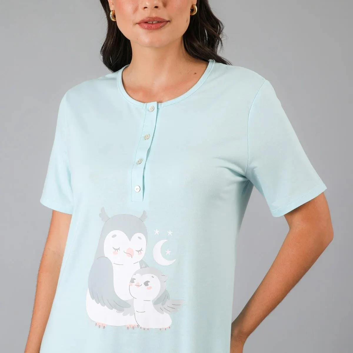 Camisola Maternal Abotonada