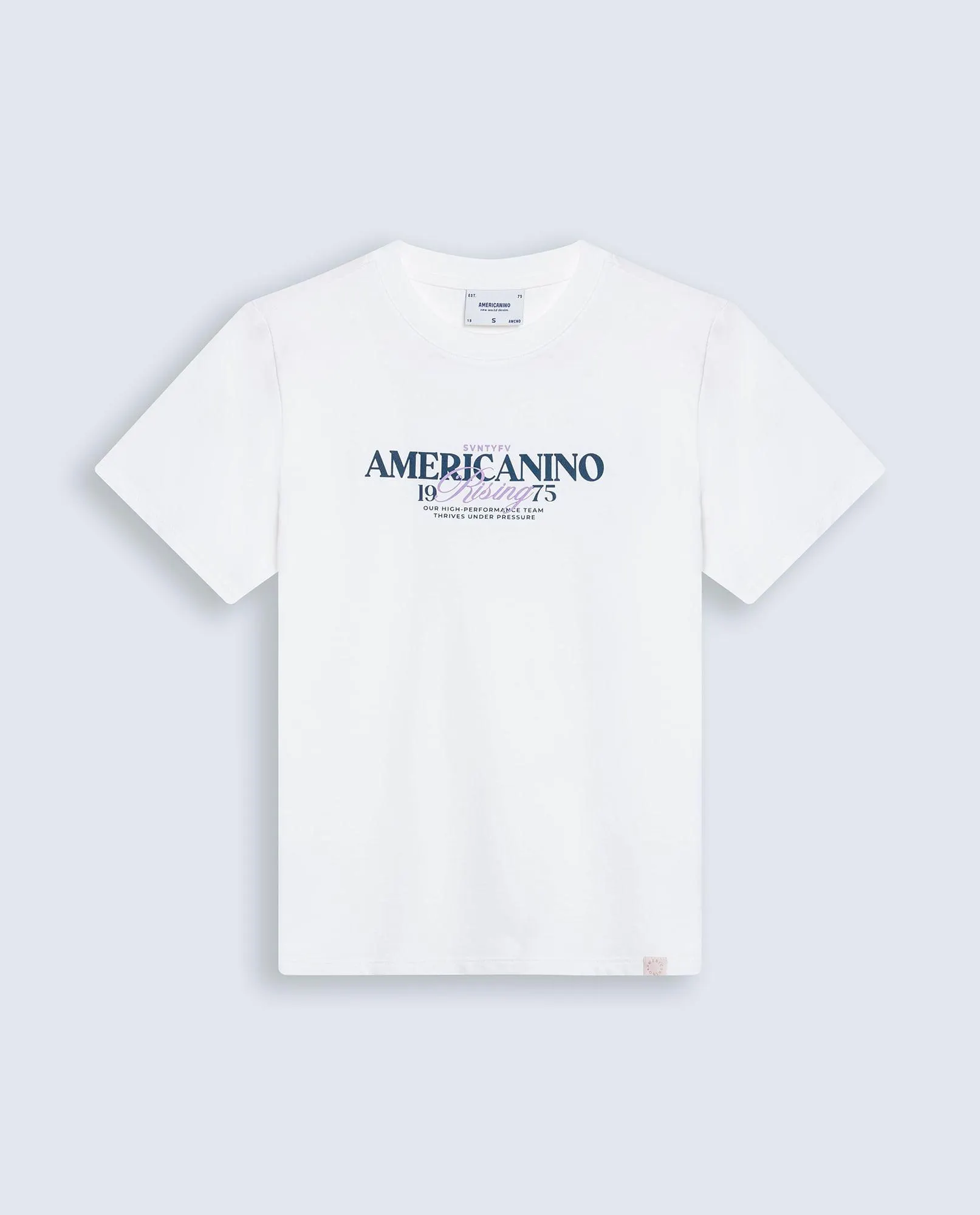 Camiseta corte clásico en algodón estampado floral