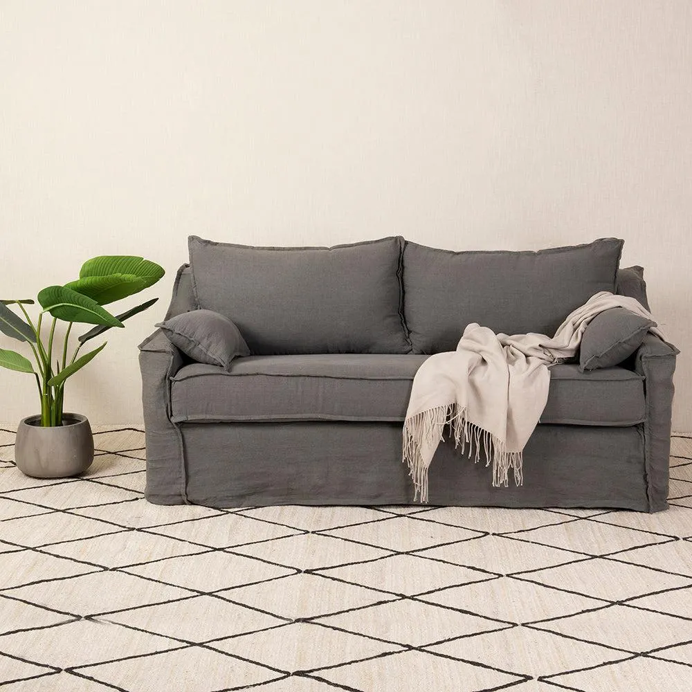 Sofá Francés Lino Gris