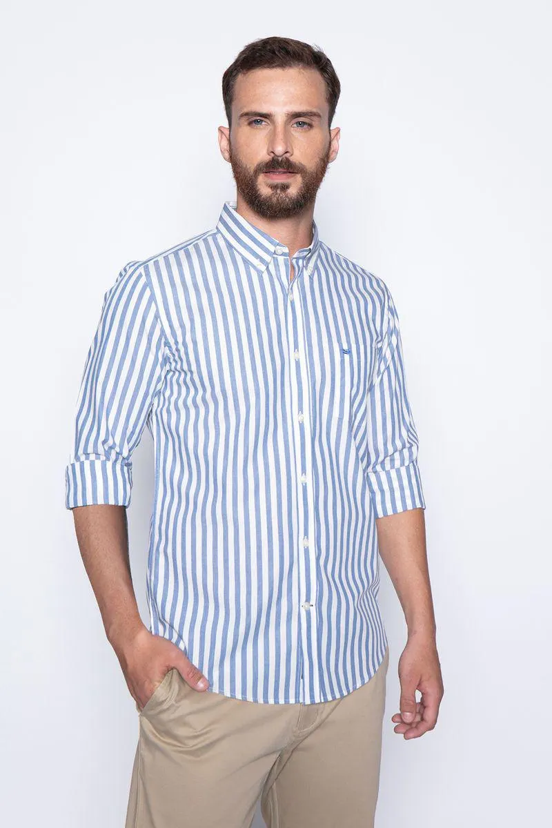 Camisa Listada New York F Navy