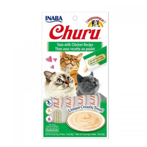 CHURU GATO ATUN CON POLLO 56gr