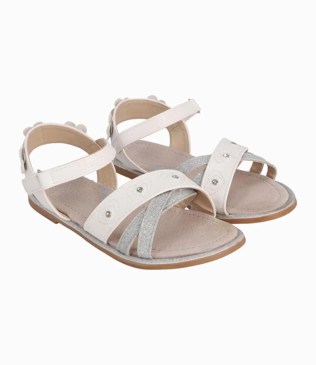 Sandalia Niña Con Flores