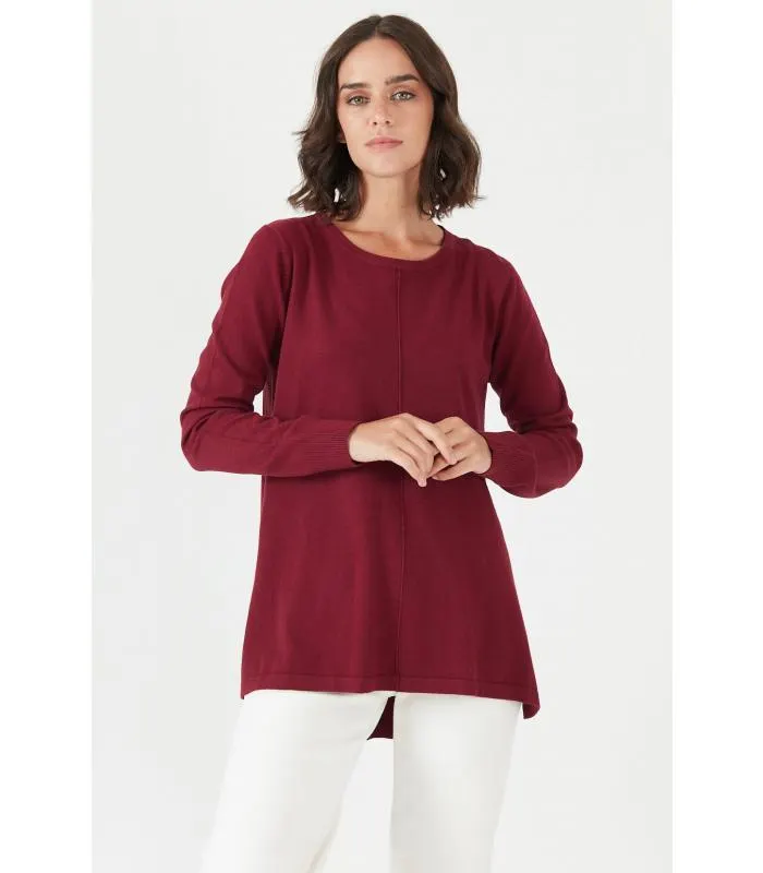 Sweater burdeo