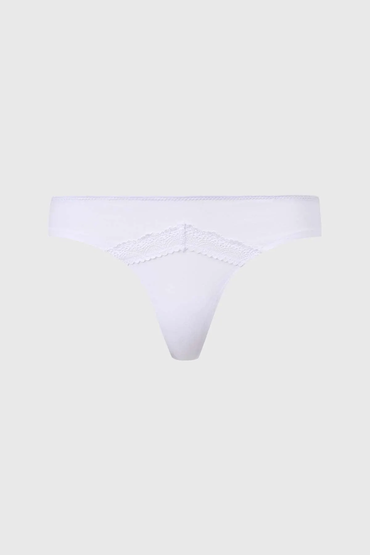 Calzón Mujer Colaless Detalle Encaje Blanco