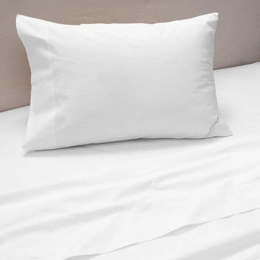 Sábana 300 Hilos Percale 1.5 Plazas Blanco