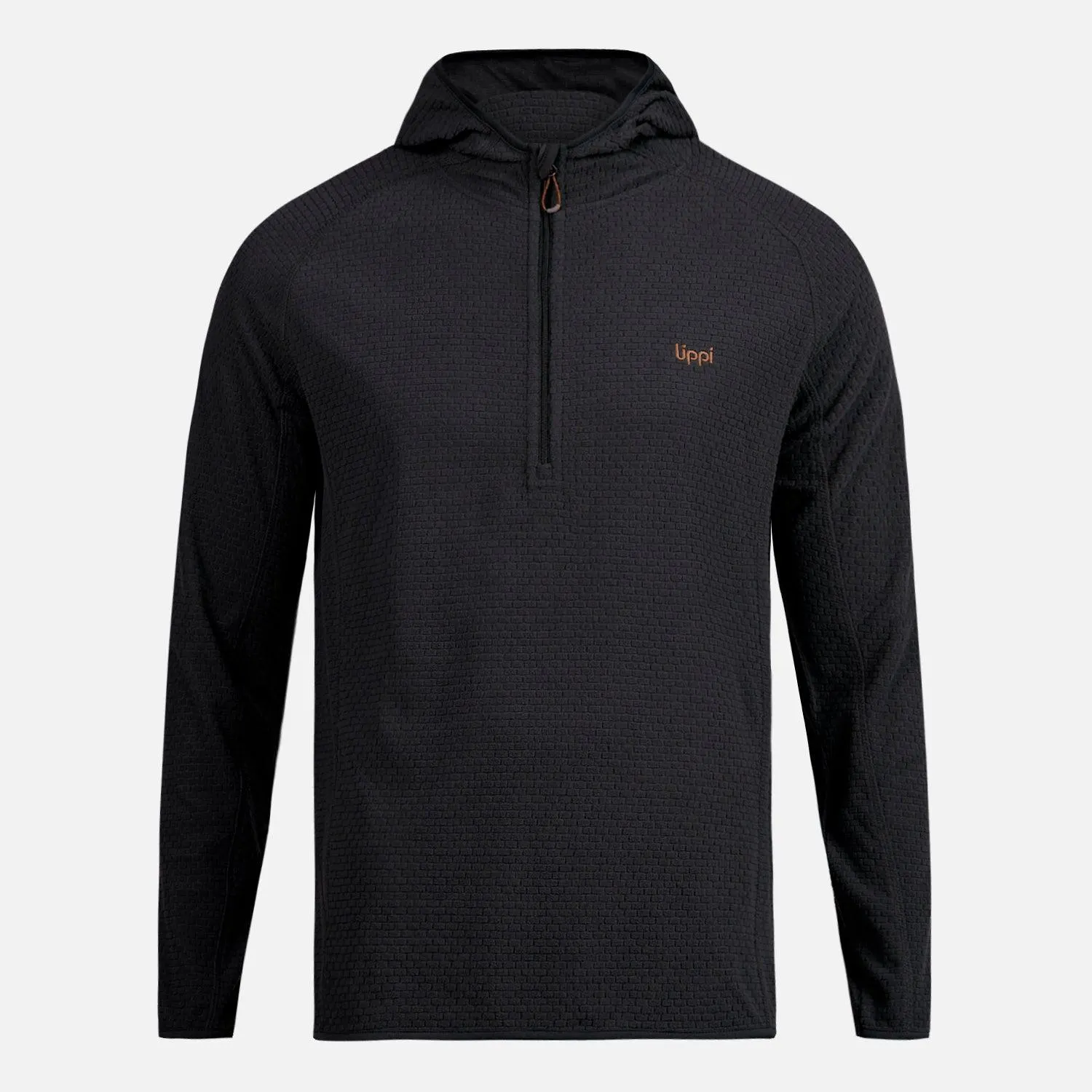 Poleron Hombre Jacaranda Nano-F 1/4 Zip Hoody Negro Lippi