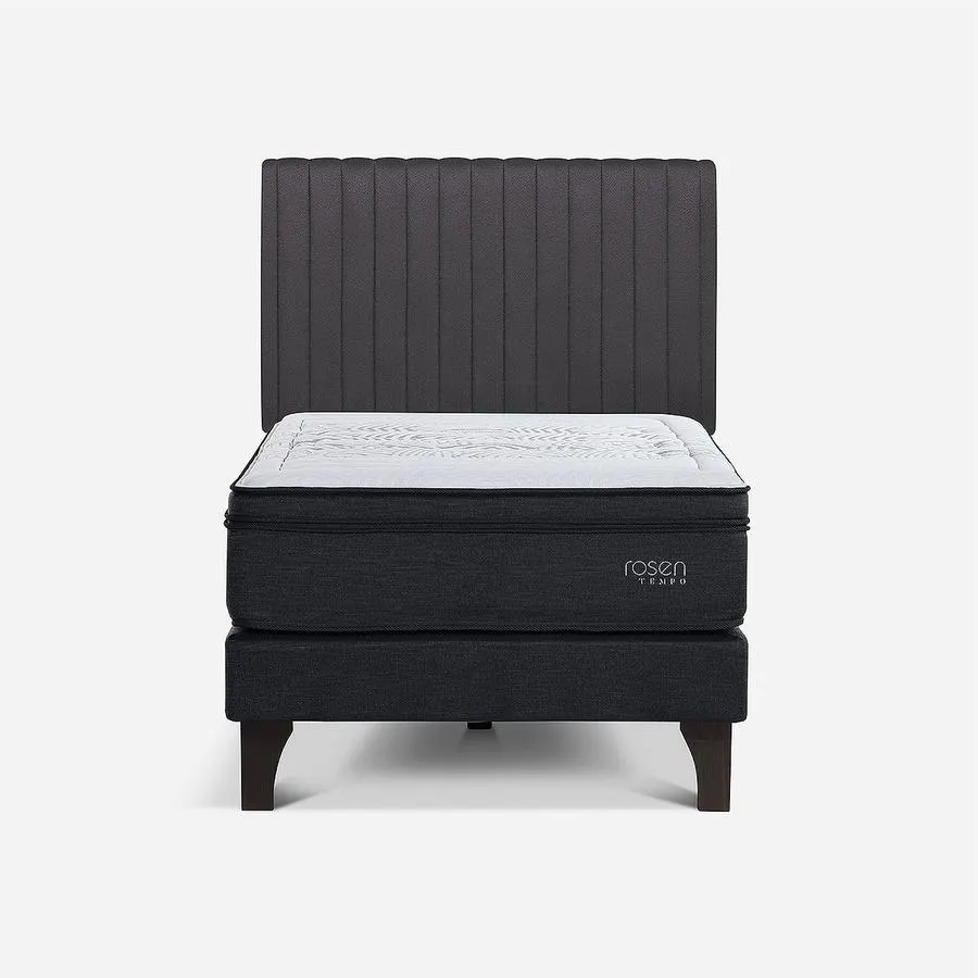 Cama Tempo 1,5 Plazas + Respaldo Lucio