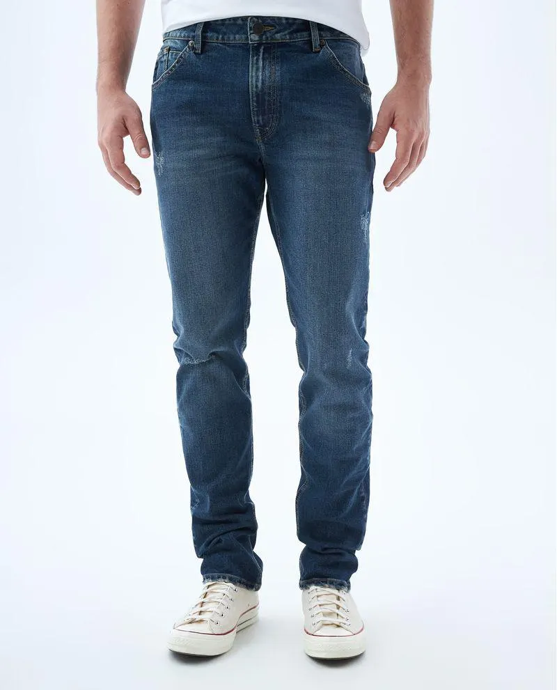 Jean Slim and Straight bota recta para hombre