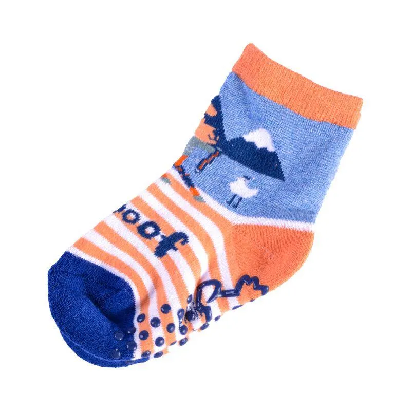 Calcetín Antideslizante Bebé Niño Celeste