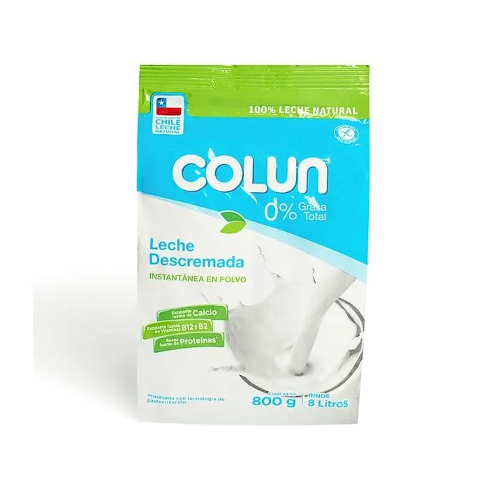 Leche Polvo 0% Colun 800 Grs