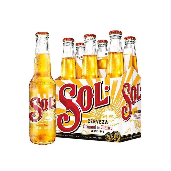 Cerveza Sol Botella Pack 6 X 330 cc
