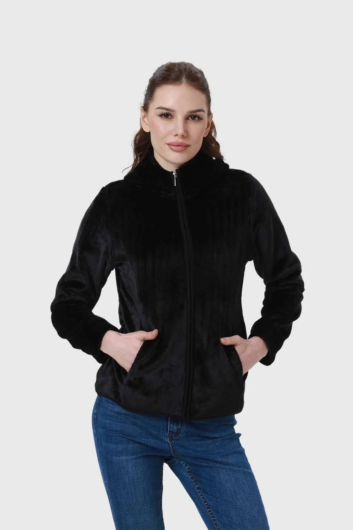 Polar Mujer Básico Negro