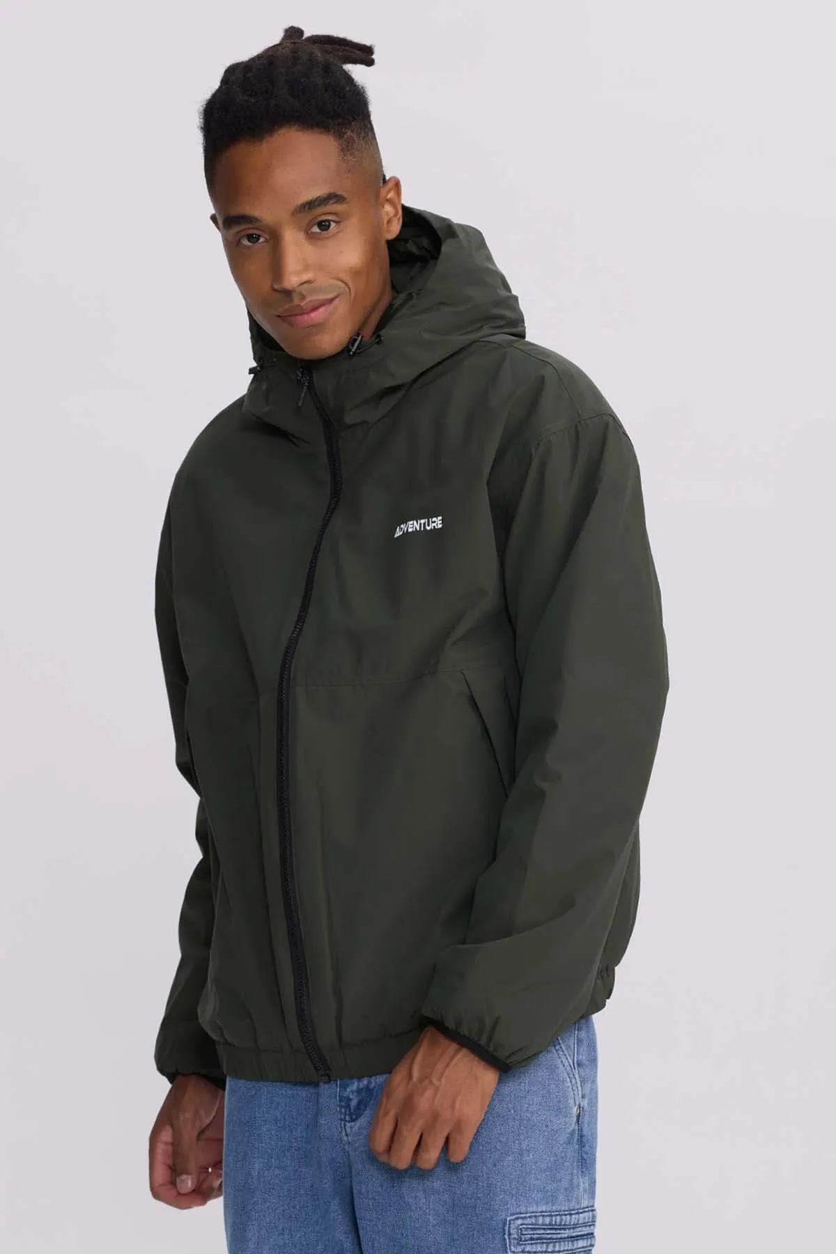 Chaqueta Hombre Cargo Verde Militar