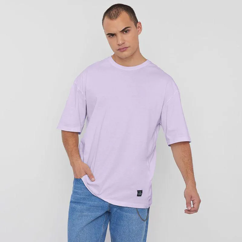 Polera Hombre Fit Extra Loose M/C Lila