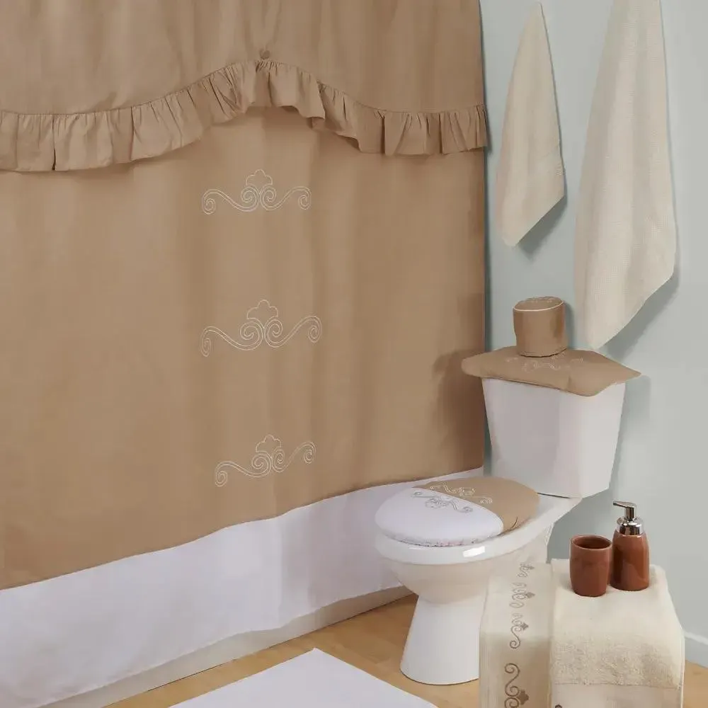 Juego Baño 6 Piezas Alana Beige