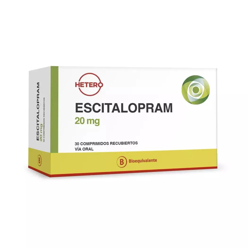 Escitalopram (B) 20mg 30 Comprimidos Recubiertos