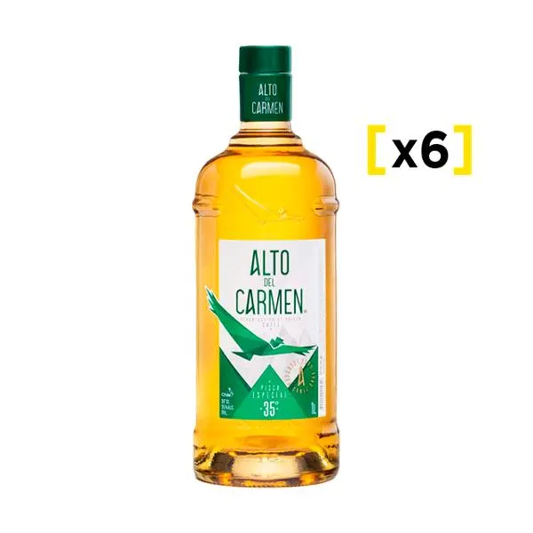 Pisco Alto del Carmen 1 litro 35 grados x6