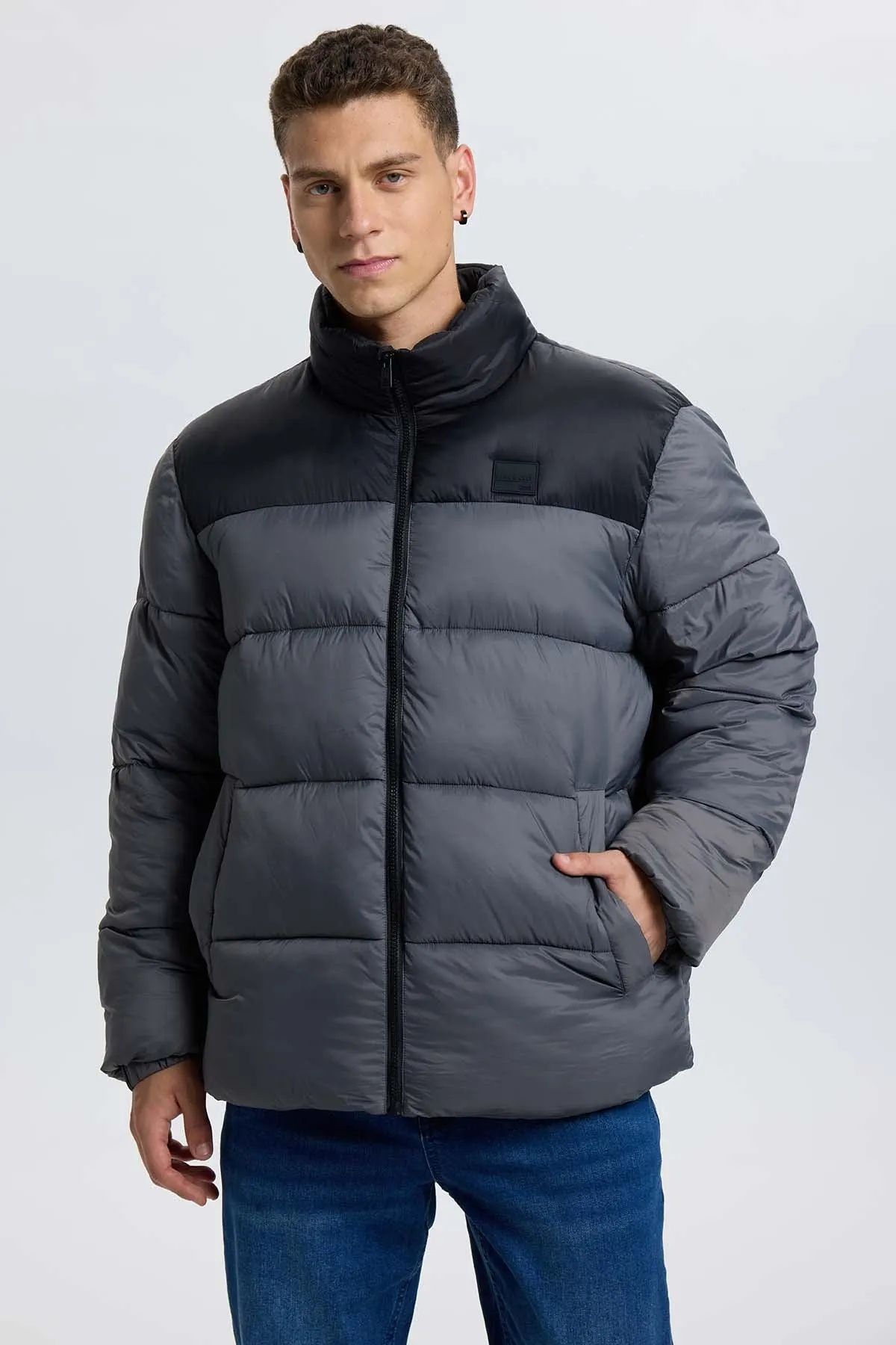 Parka Hombre Buffa Bicolor Gris