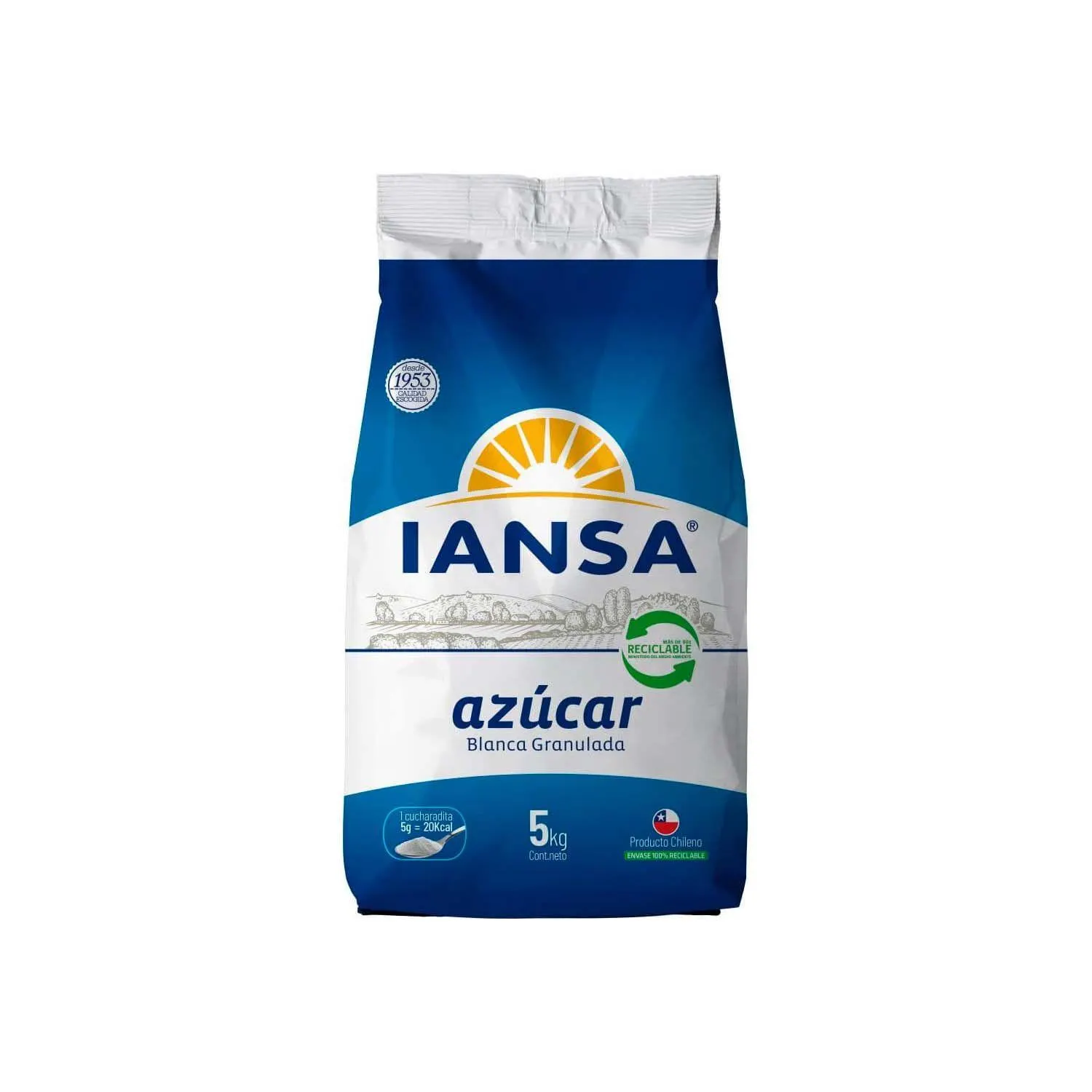 Azúcar Granulada Iansa, 5Kg