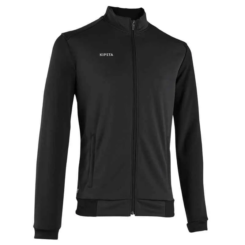 CHAQUETA DE ENTRENAMIENTO FÚTBOL ESSENTIAL NEGRO