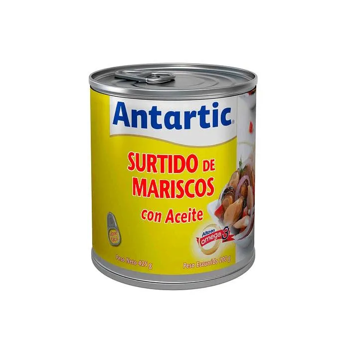 Surtido Antartic Mariscos Aceite 425 Grs