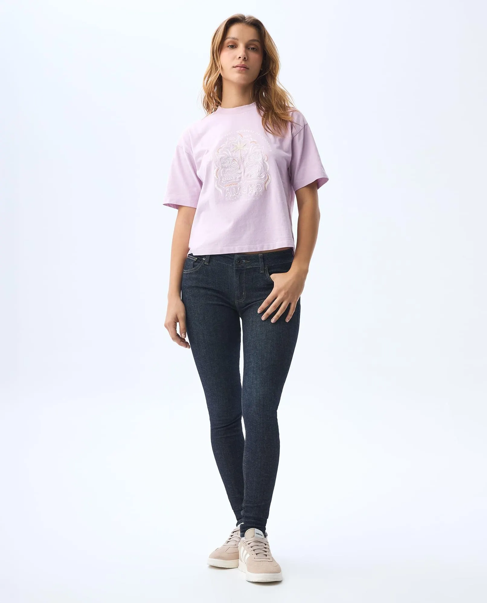 Jean Jegging de tono oscuro para mujer