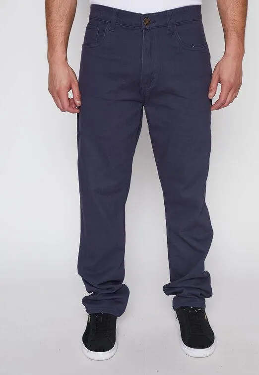Pantalon Hombre Azul Pocket Regular Family Shop