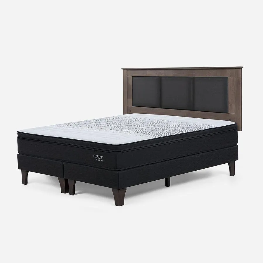 Cama Tempo 2 Plazas + Respaldo Rachel