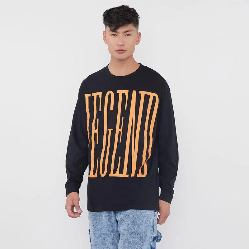 Polera Hombre M/L Print Urbana Negro