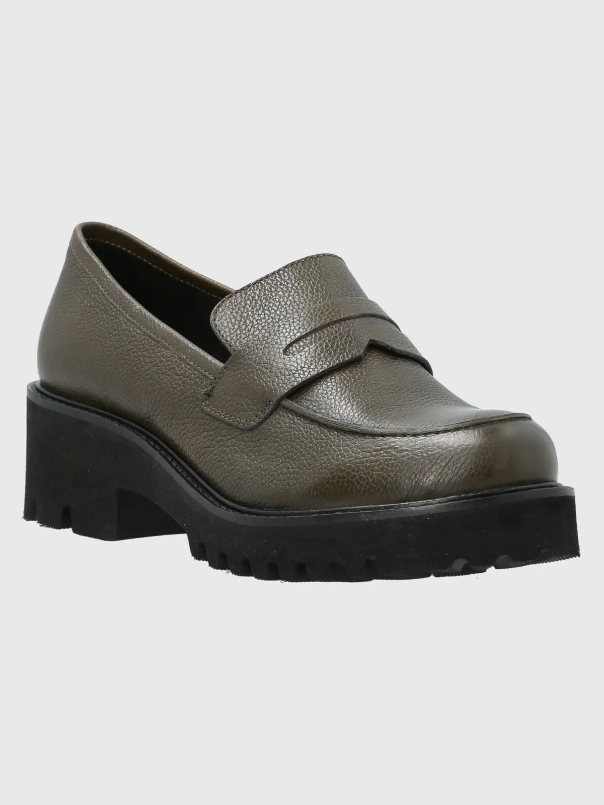 Mocasin Cuero Mujer Sophie Verde Hush Puppies