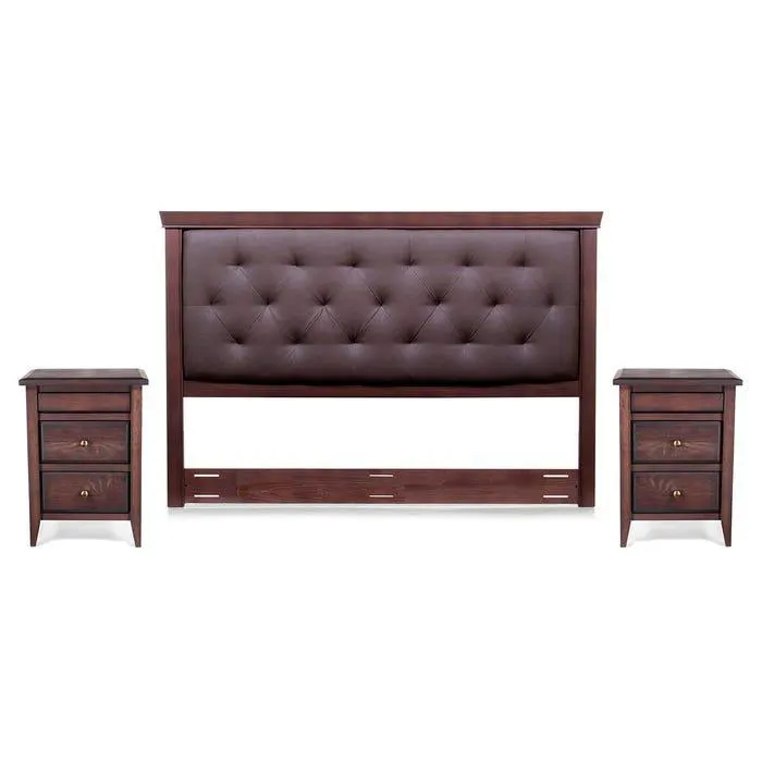 Set Muebles Brera Cuerina-Madera