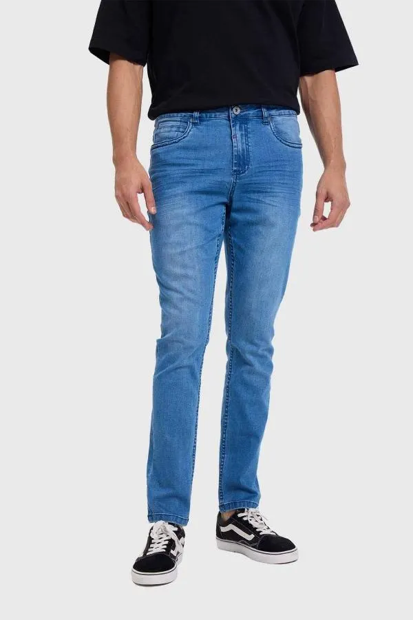 Jeans hombre skinny 101 azul claro